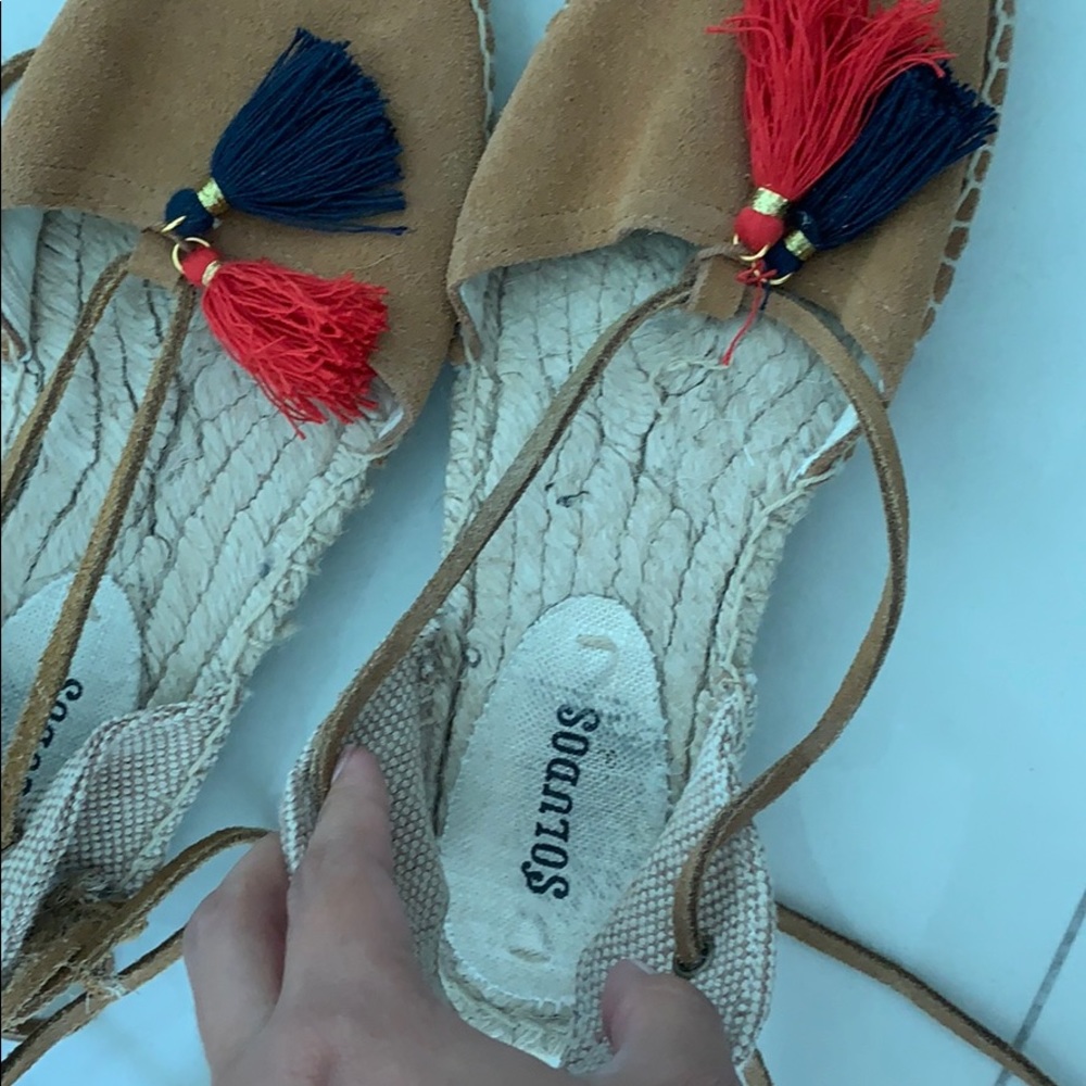 SOLUDOS espadrille camel with tassel - Picture 6 of 7